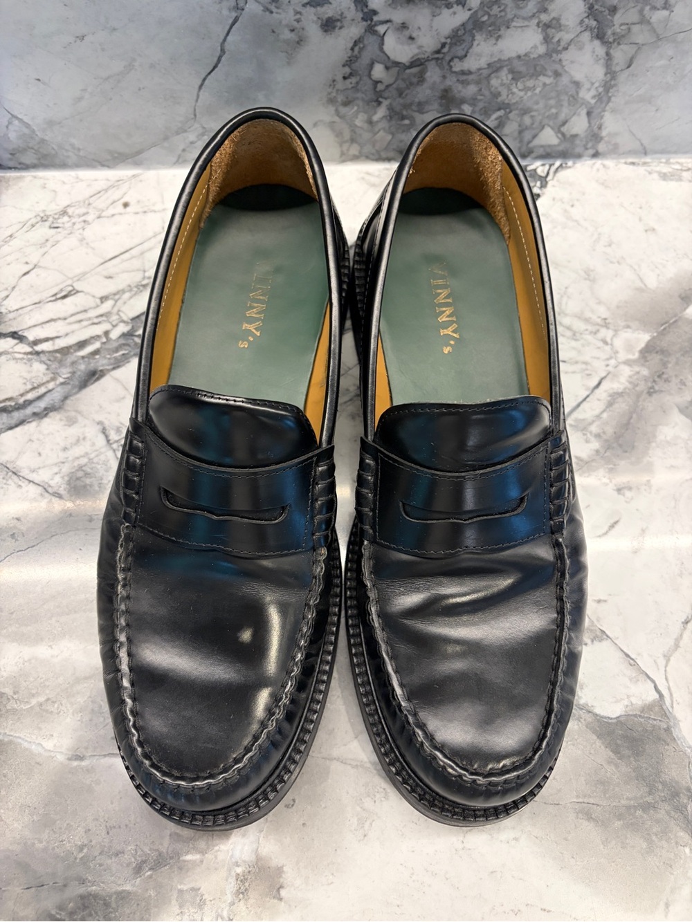 Black Penny Loafers - Men's Vinny’s Yardee